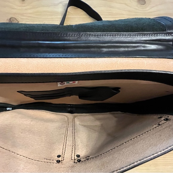 NWOT I Medici Leather Firenze Briefcase Messenger Bag - Picture 9 of 14